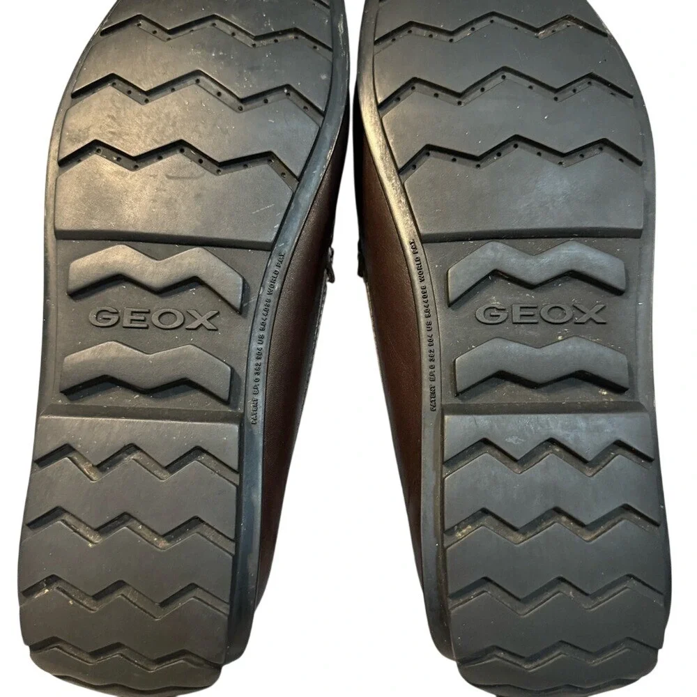 GEOX Men's Respira Driving loafers, Coffee Brown, Size 44‎ (10.5), EUC